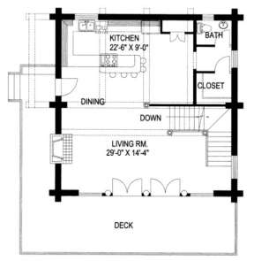 First Floor for House Plan #039-00046