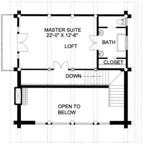 Second Floor for House Plan #039-00046