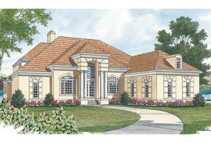 Mediterranean House Plan #3323-00353 Elevation Photo