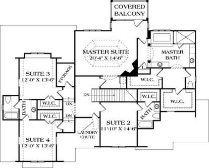 Floorplan 3 for House Plan #3323-00354