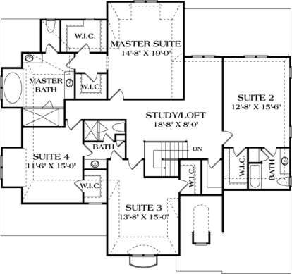 Floorplan 3 for House Plan #3323-00356