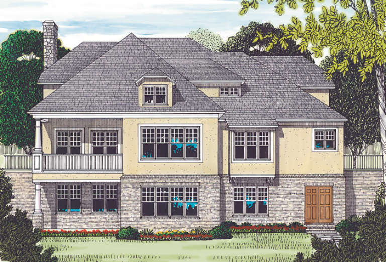 Luxury House Plan #3323-00357 Elevation Photo