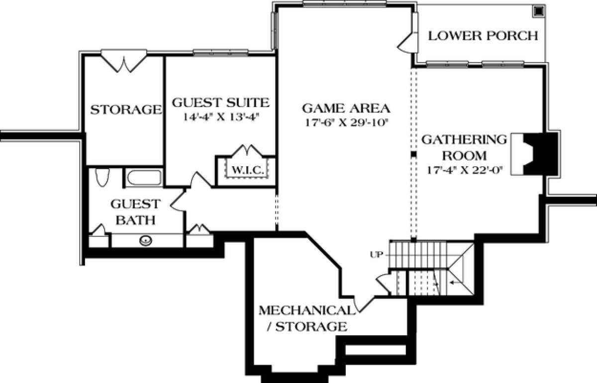 Floorplan 1 for House Plan #3323-00357
