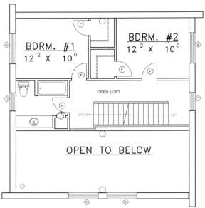 Second Floor for House Plan #039-00047
