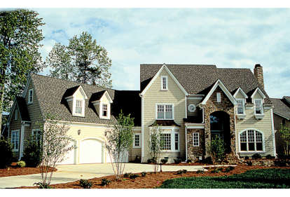 European House Plan #3323-00361 Elevation Photo