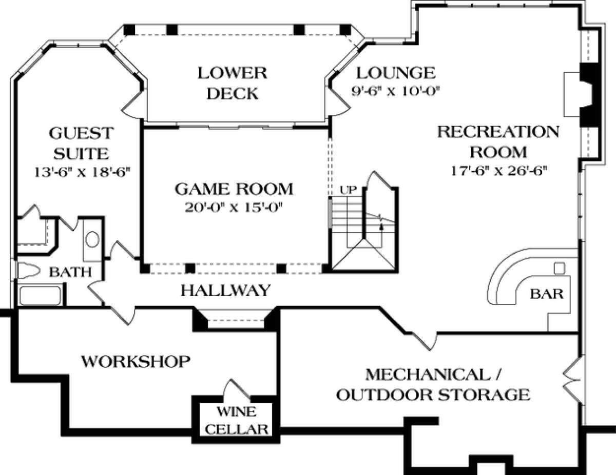 Floorplan 1 for House Plan #3323-00362