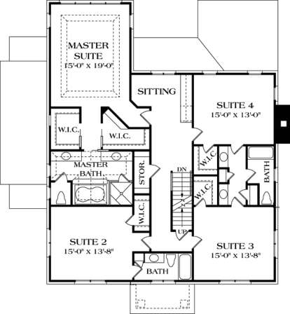 Floorplan 2 for House Plan #3323-00363