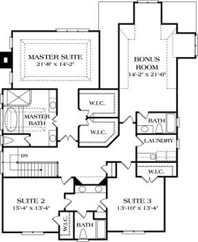 Floorplan 2 for House Plan #3323-00365