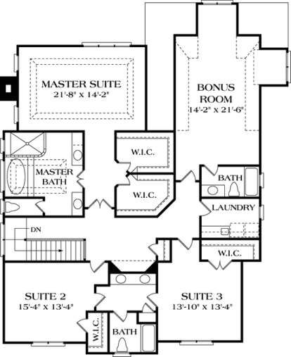 Floorplan 2 for House Plan #3323-00365
