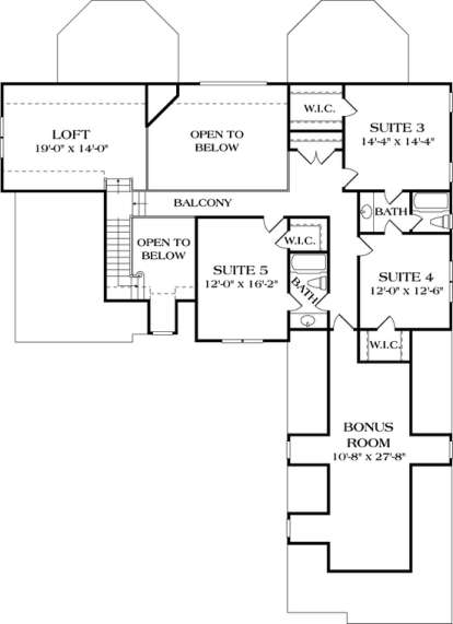 Floorplan 2 for House Plan #3323-00366