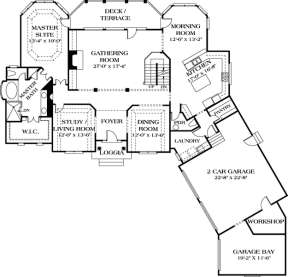 Floorplan 2 for House Plan #3323-00370