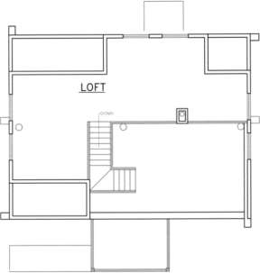 Loft Floor for House Plan #039-00048