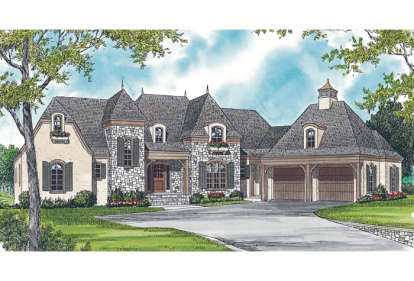 Luxury House Plan #3323-00371 Elevation Photo