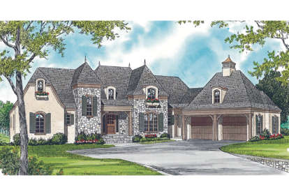 3 Bed, 4 Bath, 4931 Square Foot House Plan - #3323-00371