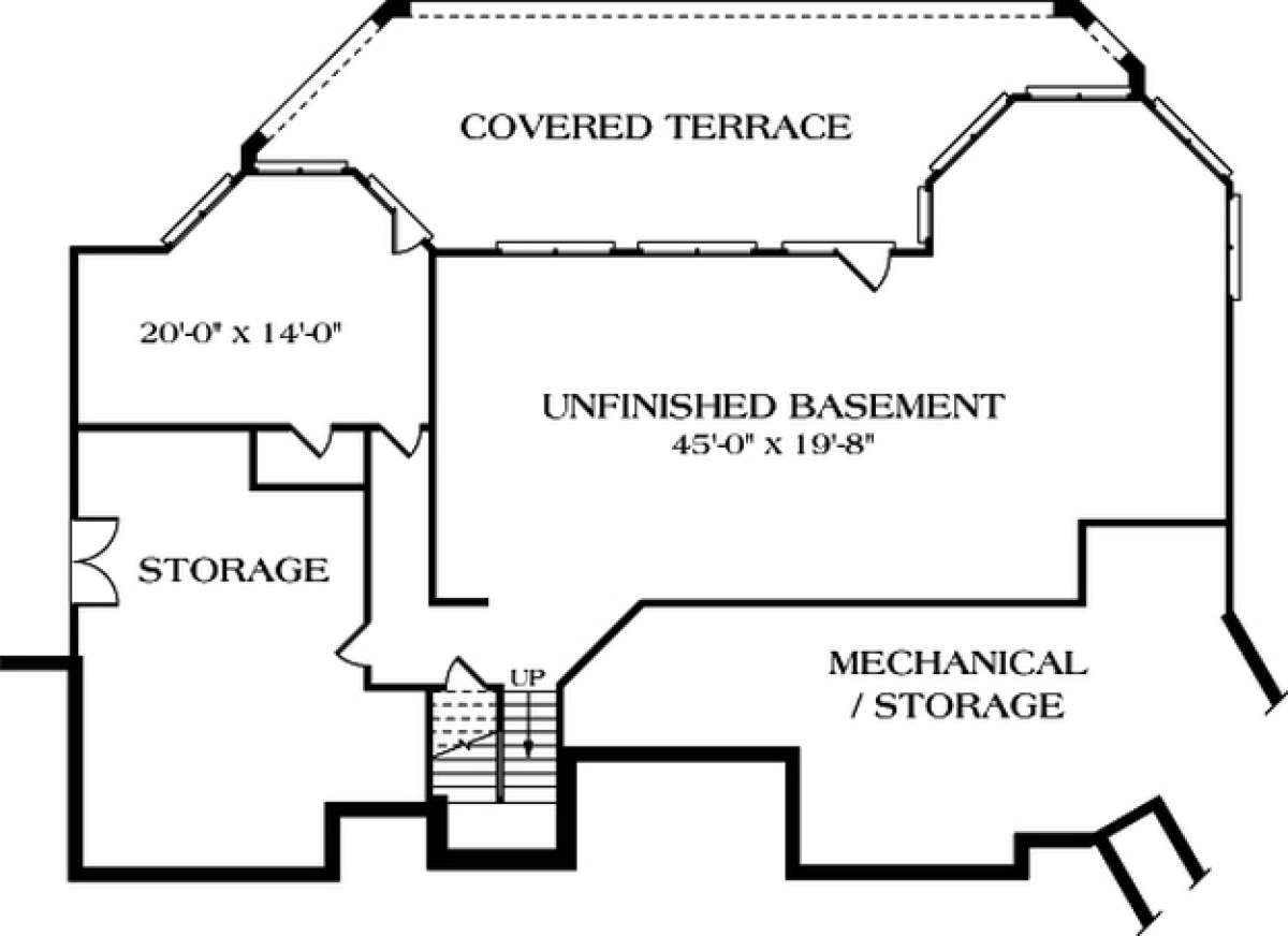 Floorplan 1 for House Plan #3323-00371