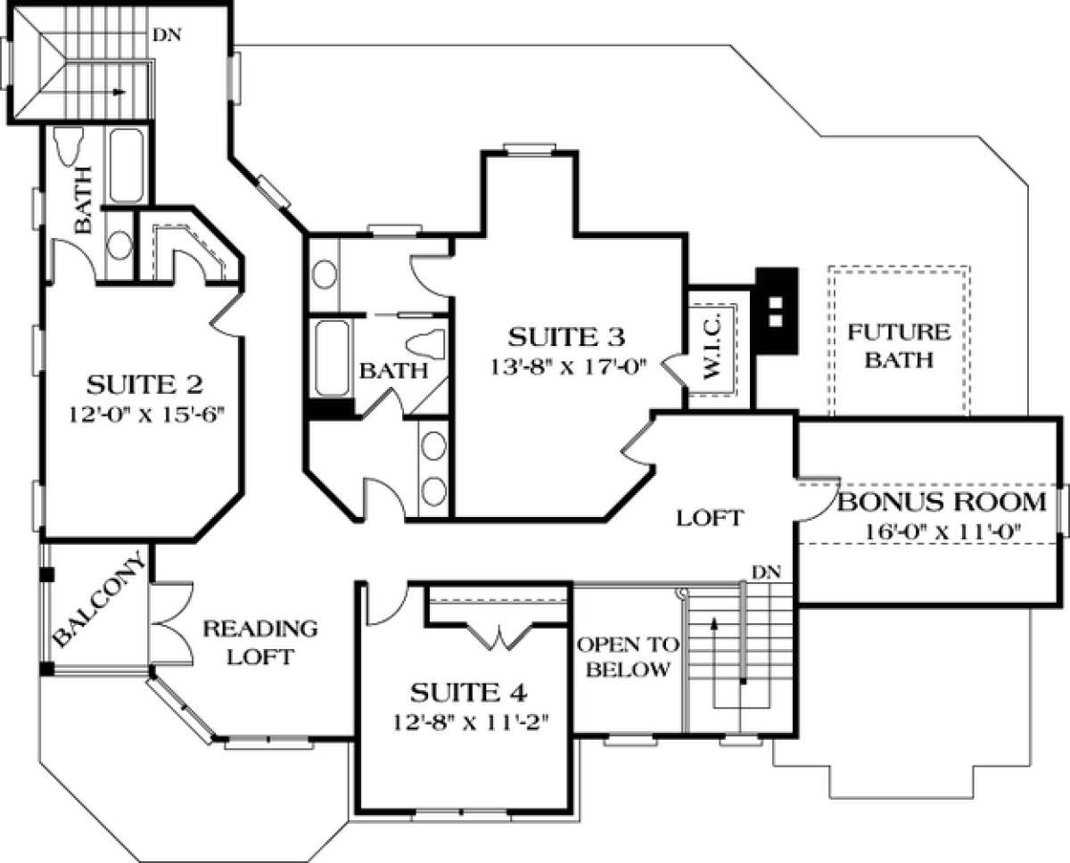 Floorplan 3 for House Plan #3323-00376