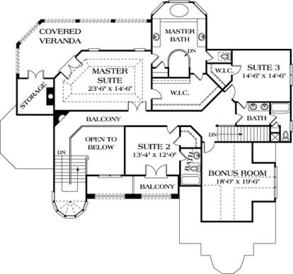 Floorplan 2 for House Plan #3323-00377
