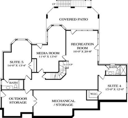 Floorplan 1 for House Plan #3323-00378