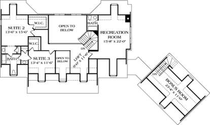 Floorplan 2 for House Plan #3323-00379