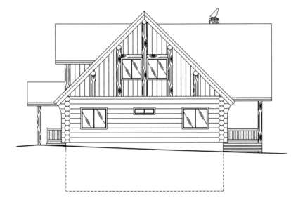 Log House Plan #039-00049 Elevation Photo