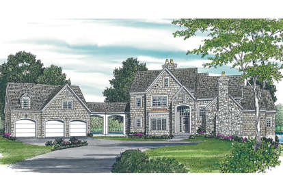 4 Bed, 3 Bath, 5603 Square Foot House Plan - #3323-00381
