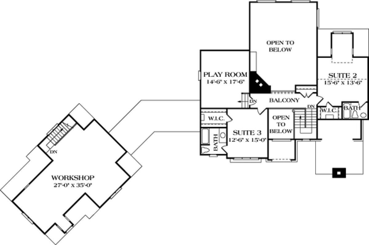 Floorplan 3 for House Plan #3323-00381