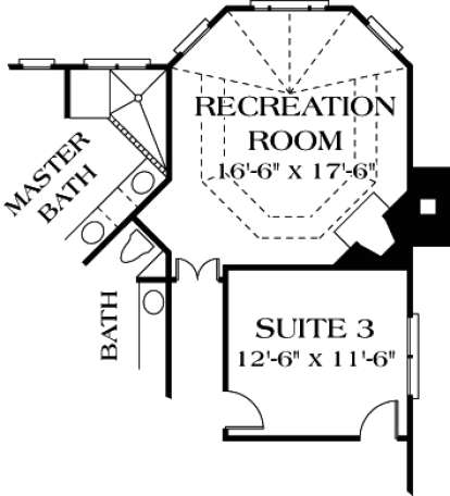 Floorplan 3 for House Plan #3323-00383