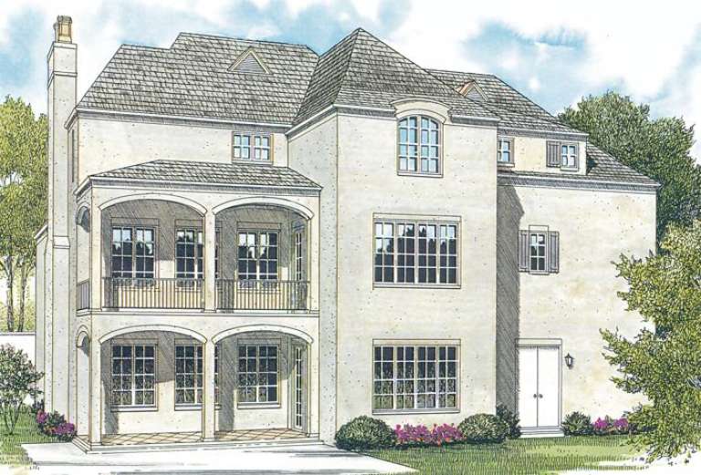 Luxury House Plan #3323-00384 Elevation Photo