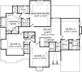 Floorplan 3 for House Plan #3323-00384