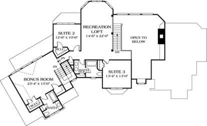 Floorplan 2 for House Plan #3323-00386