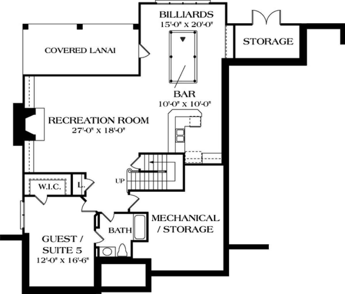 Floorplan 1 for House Plan #3323-00387