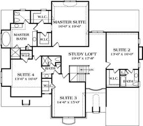 Floorplan 3 for House Plan #3323-00388