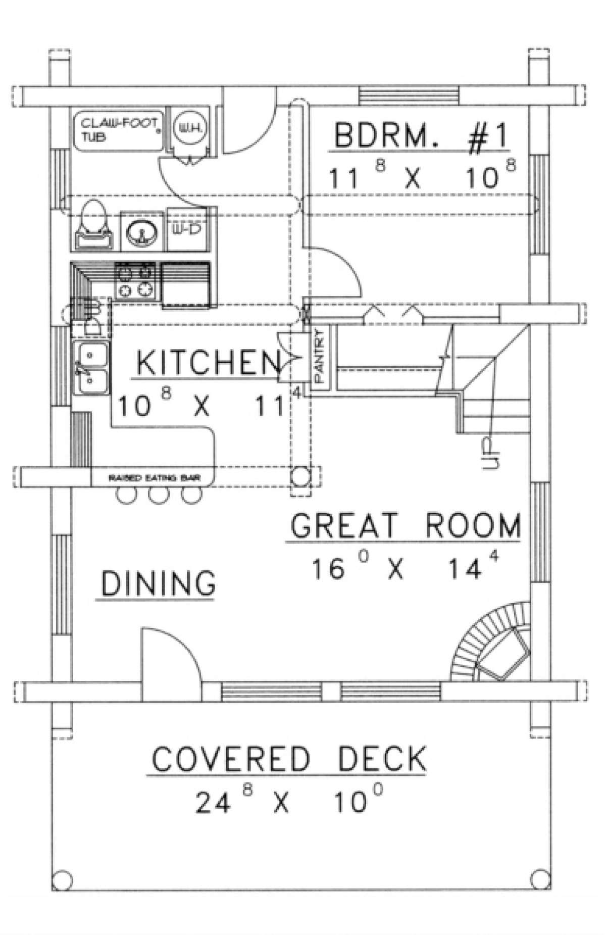 Main Floor for House Plan #039-00050