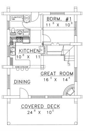 Main Floor for House Plan #039-00050