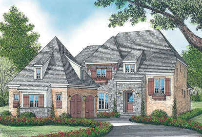 4 Bed, 4 Bath, 3933 Square Foot House Plan - #3323-00391