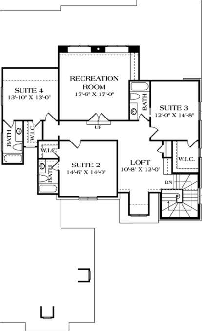 Floorplan 2 for House Plan #3323-00391