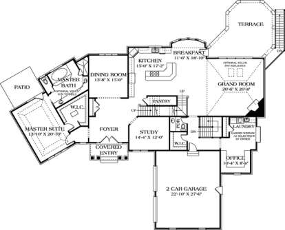 Floorplan 2 for House Plan #3323-00394