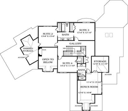 Floorplan 3 for House Plan #3323-00394