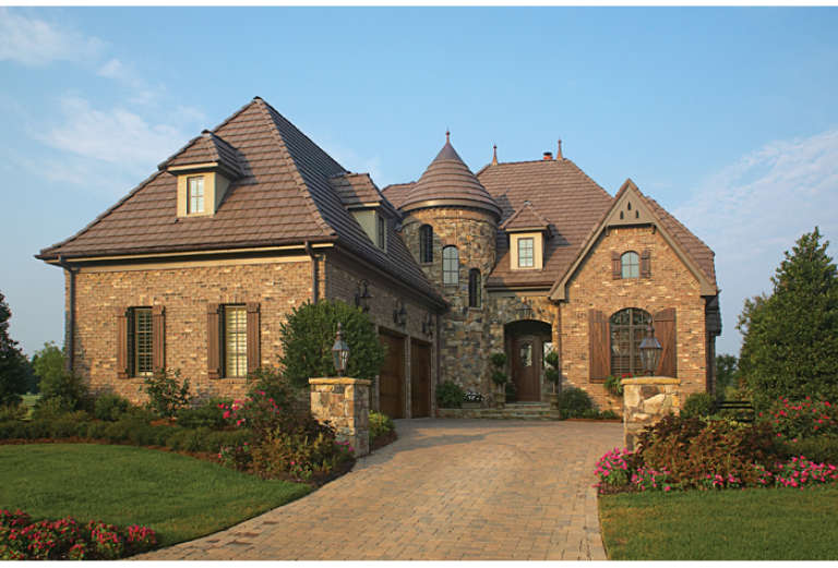 Luxury House Plan #3323-00395 Elevation Photo