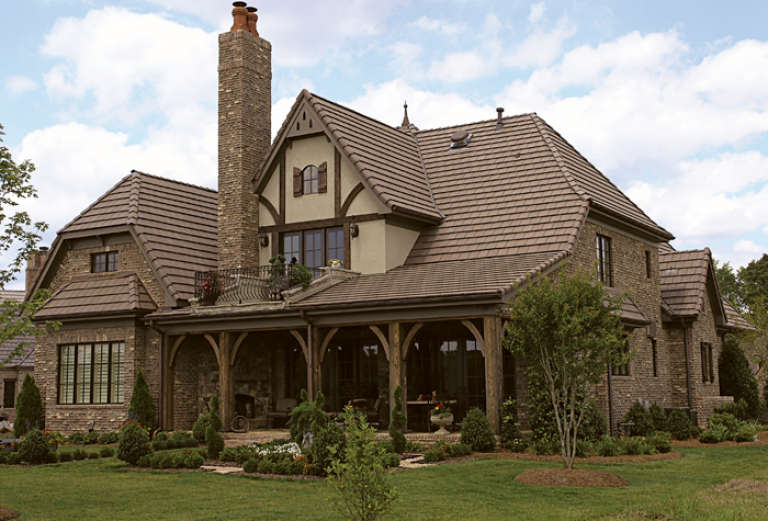 Luxury House Plan #3323-00395 Elevation Photo