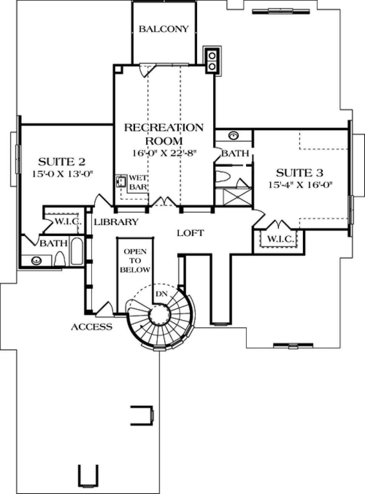 Floorplan 2 for House Plan #3323-00395