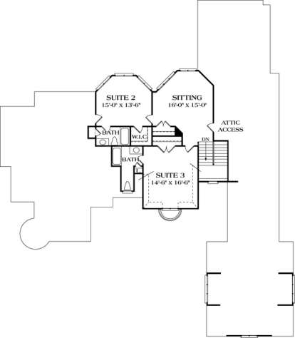 Floorplan 3 for House Plan #3323-00397