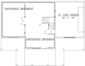 Basement Floor for House Plan #039-00051