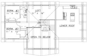 Second Floor for House Plan #039-00051
