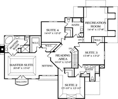 Floorplan 2 for House Plan #3323-00402