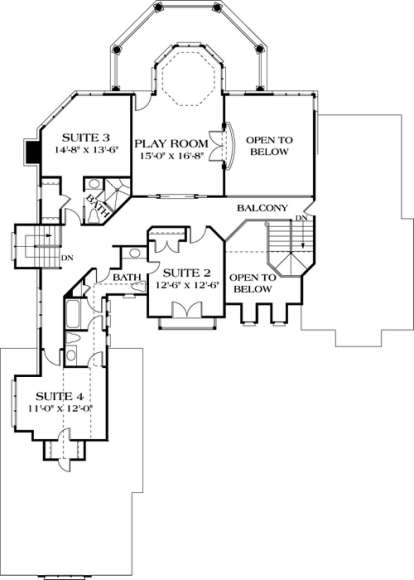 Floorplan 2 for House Plan #3323-00403