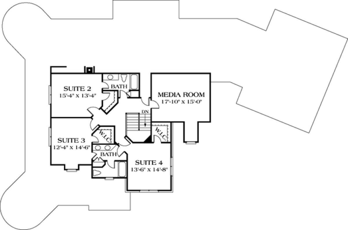 Floorplan 2 for House Plan #3323-00404