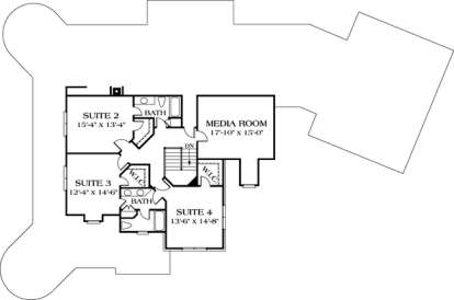 Floorplan 2 for House Plan #3323-00404
