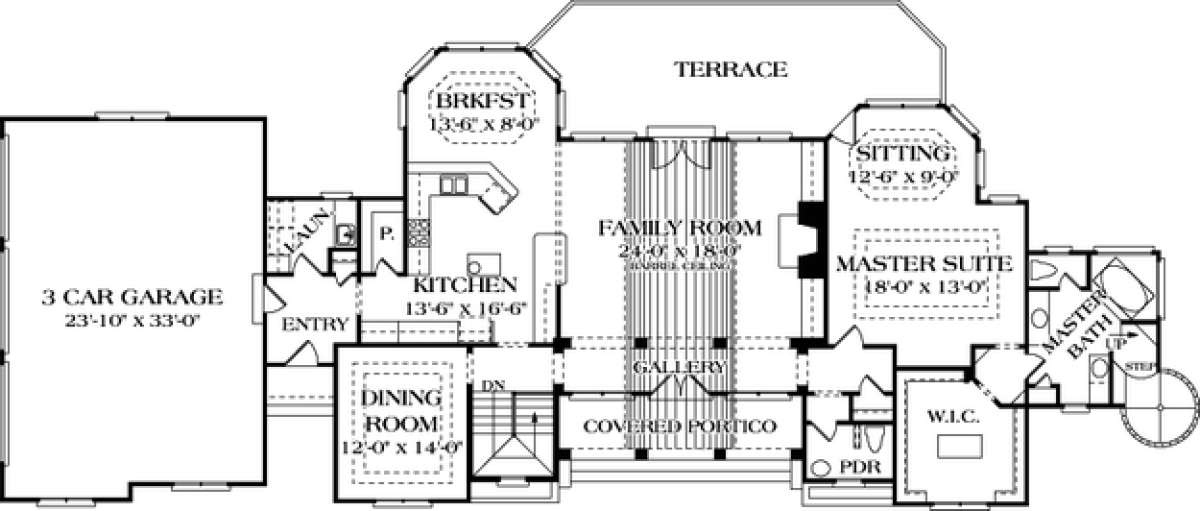 Floorplan 2 for House Plan #3323-00407