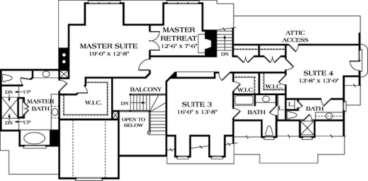 Floorplan 3 for House Plan #3323-00408
